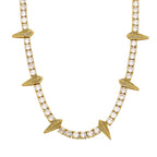 Iced Spike Tennis Chain- Miles Jewellery