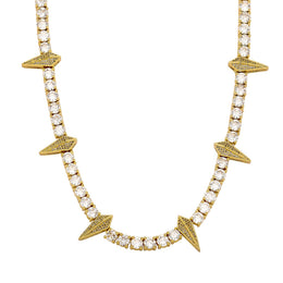 Iced Spike Tennis Chain- Miles Jewellery