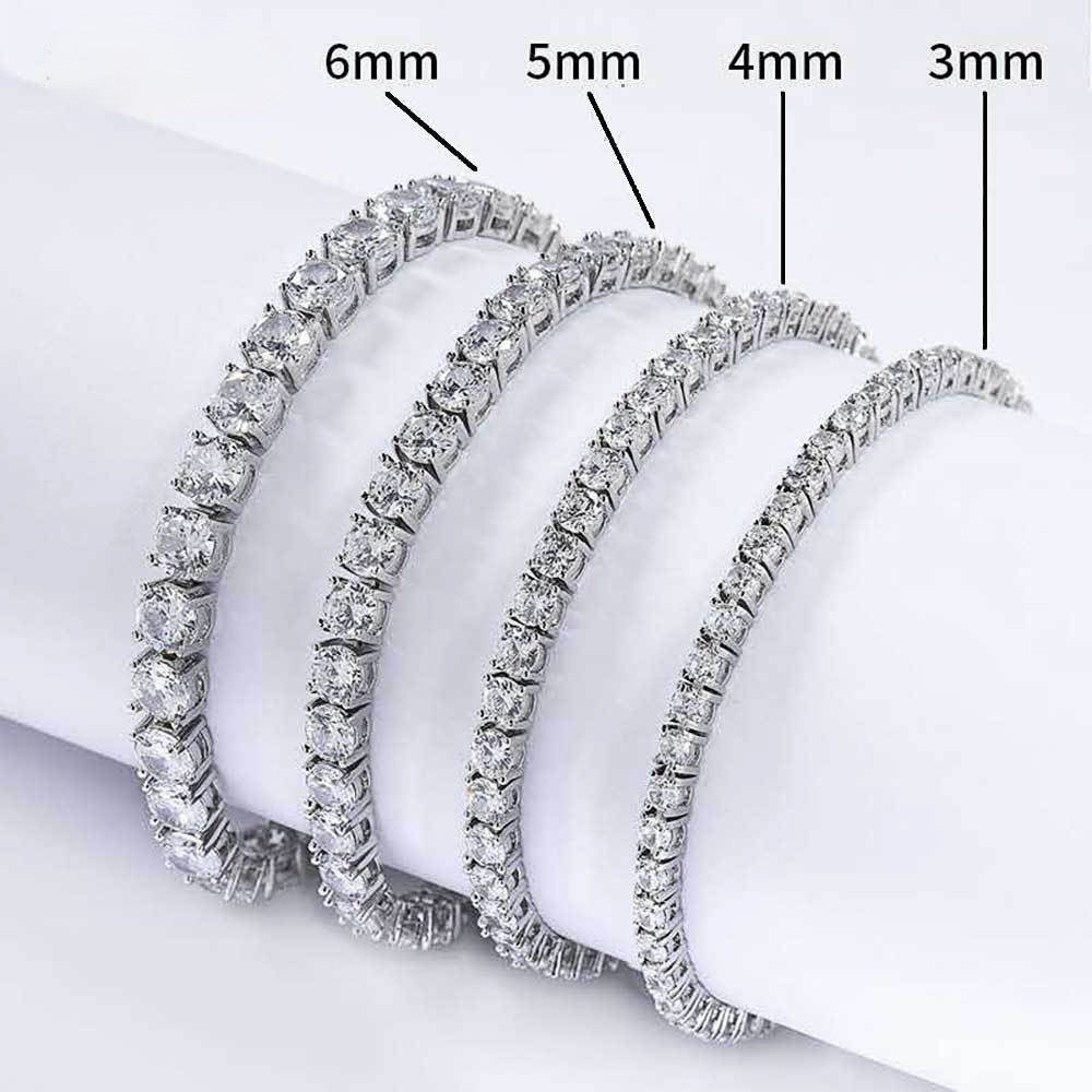 4mm Iced CZ Tennis Bracelet