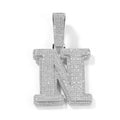 Iced Out Initial Number Pendant- Miles Jewellery