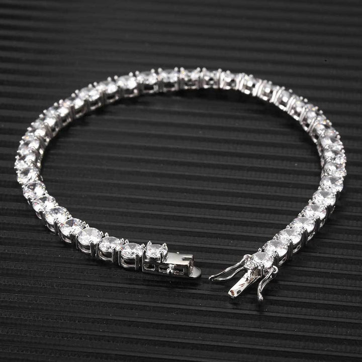 4mm Iced CZ Tennis Bracelet