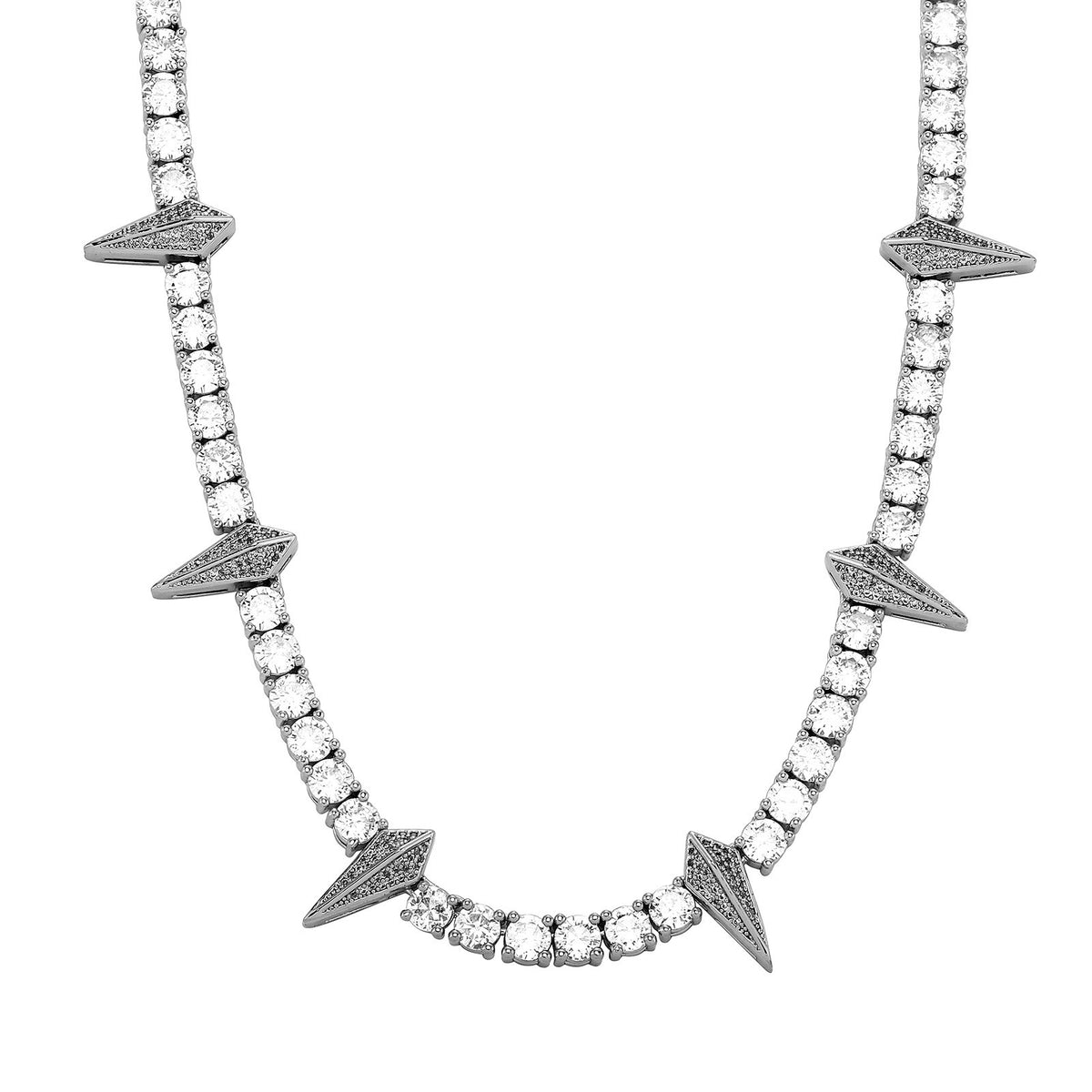 Iced Spike Tennis Chain- Miles Jewellery