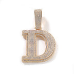 Iced Out Initial Number Pendant- Miles Jewellery