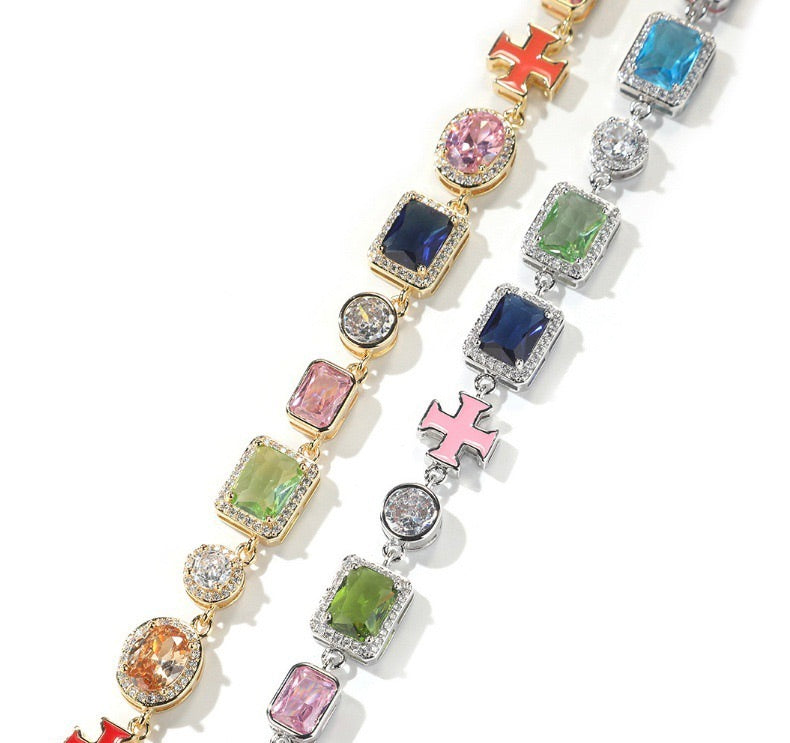 Iced Out Color Gemstone Bracelet product image 2