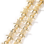 Iced Barbed Wire Chain Necklace