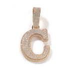 Iced Out Initial Number Pendant- Miles Jewellery