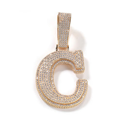 Iced Out Initial Number Pendant- Miles Jewellery