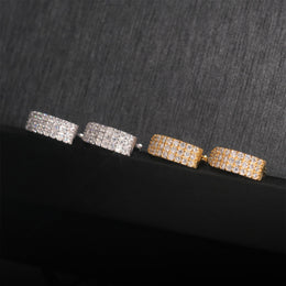 Pavé Moissanite Hoop Earrings - 925 Sterling Silver — product image 7