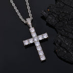 Iced Out Large Cross Pendant- Miles Jewellery