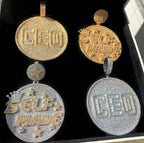 Iced Out CEO Round Pendant