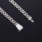 6mm VVS1 D Moissanite Iced Miami Cuban Chain Necklace- Miles Jewellery
