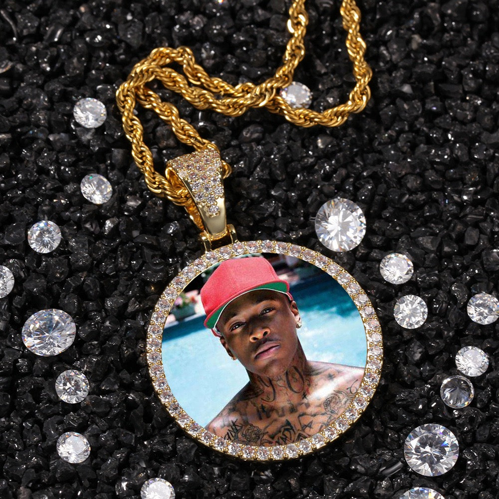 Custom 35mm Round Photo Pendant