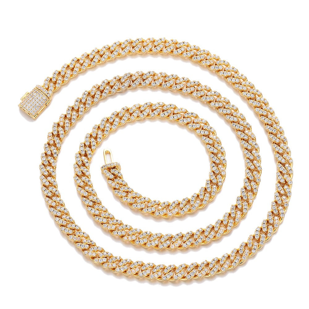 Collier ras du cou cubain glacé de 6 mm