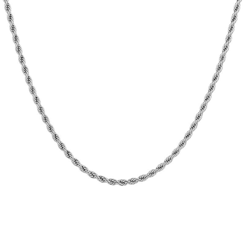 2-5mm Rope Chain Necklace