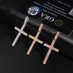3mm Moissanite Cross Pendant