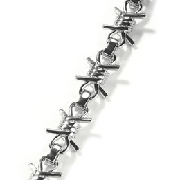 Iced Barbed Wire Chain jewelry detail view 13