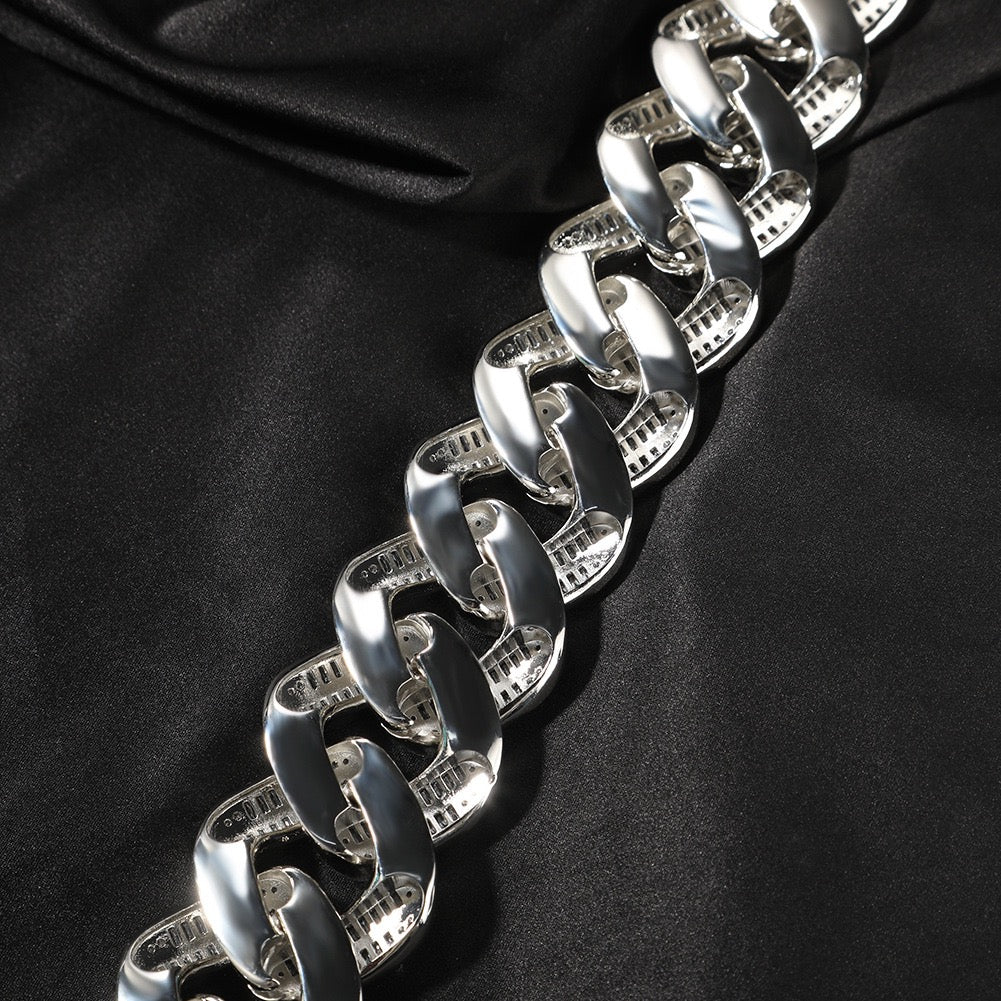 26mm Iced Baguette Cuban Chain