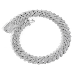 20mm Iced Cuban Chain – 3 Row CZ product image 1