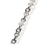 Iced Infinity Cross Link Chain Necklace