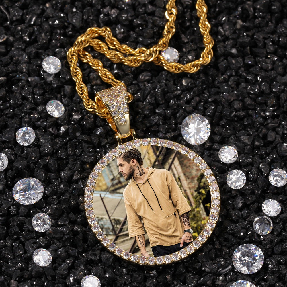 Custom 35mm Round Photo Pendant