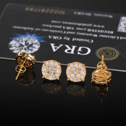 9.8mm Ice Crystal Moissanite Stud Earrings product image 6