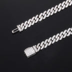 6mm VVS1 D Moissanite Iced Miami Cuban Chain Necklace- Miles Jewellery