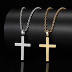 Iced Out Large Cross Pendant- Miles Jewellery