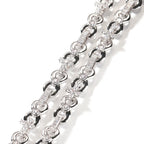 Iced Infinity Cross Link Chain Necklace