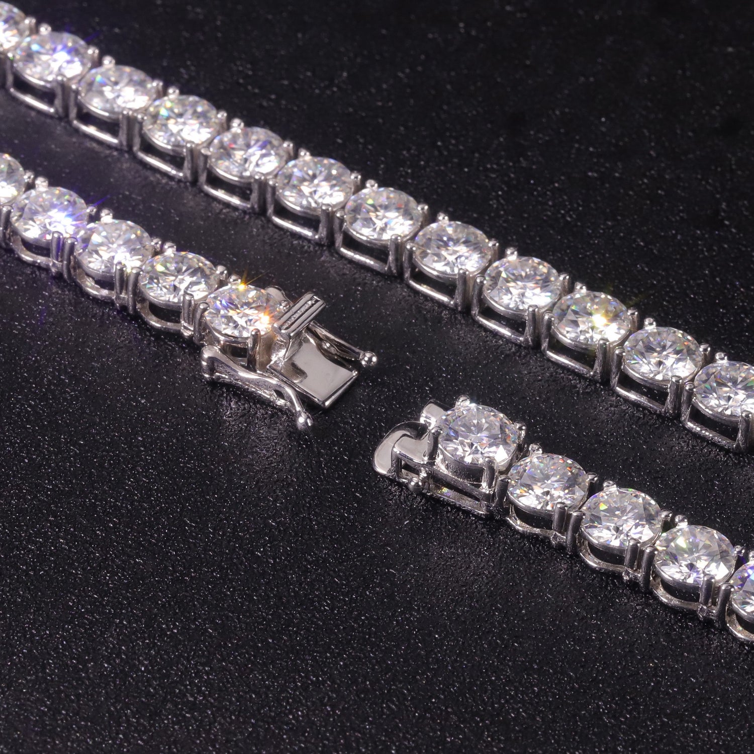 6.5mm VVS1 D Moissanite Tennis Chain – 925 Sterling Silver Necklace — product image 4