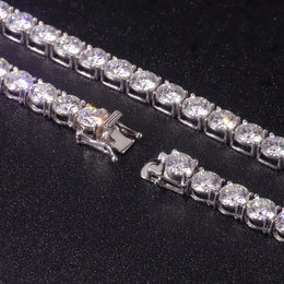 6.5mm VVS1 D Moissanite Tennis Chain – 925 Sterling Silver Necklace — product image 4