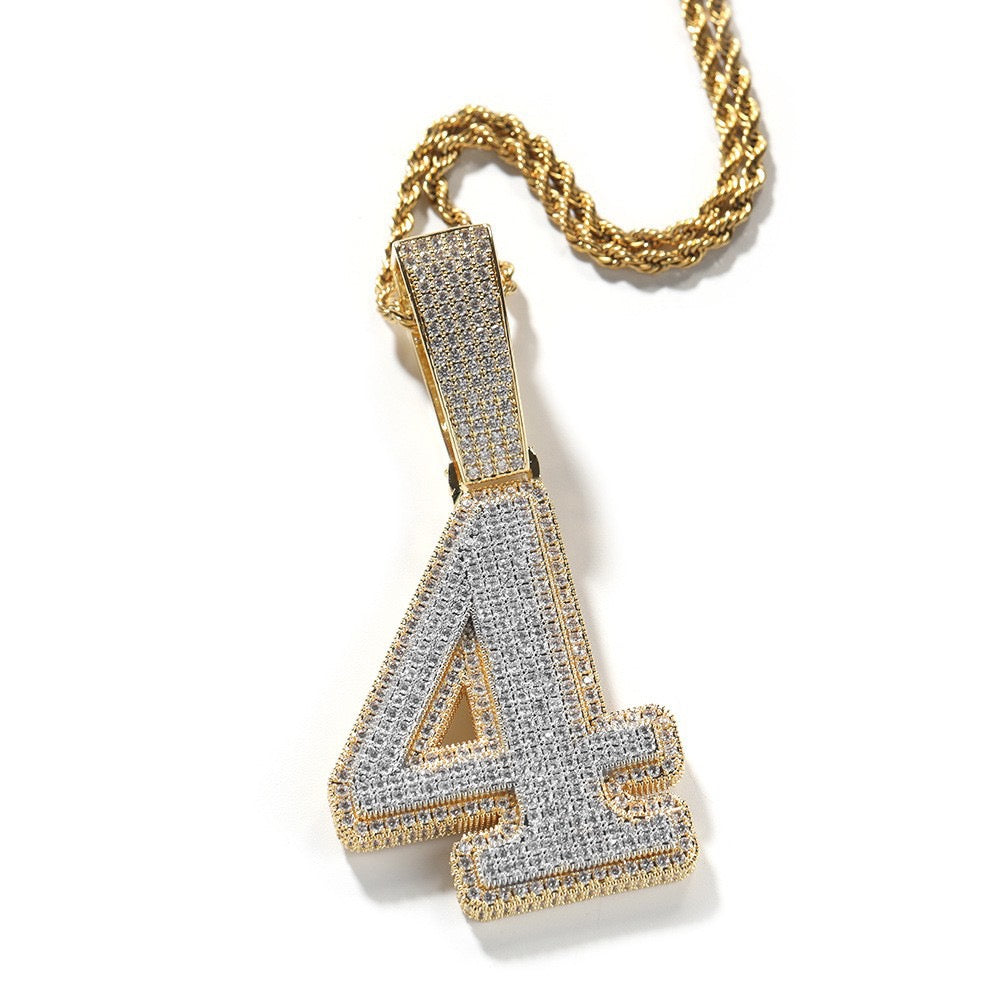 Custom Iced Letter & Number Pendant