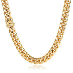 6-18mm Miami Stainless Steel Cuban Link Chain Bracelet Necklace