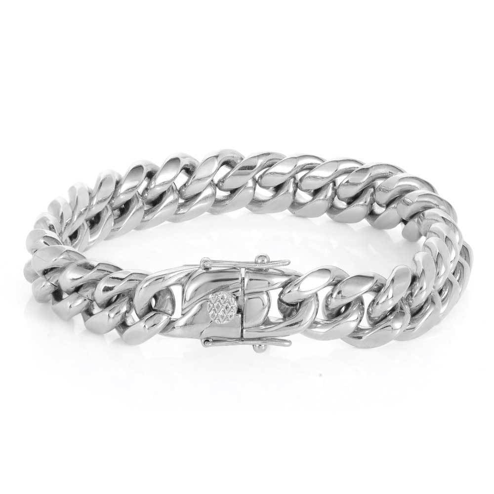 6-18mm Miami Stainless Steel Cuban Link bracelet product view 19