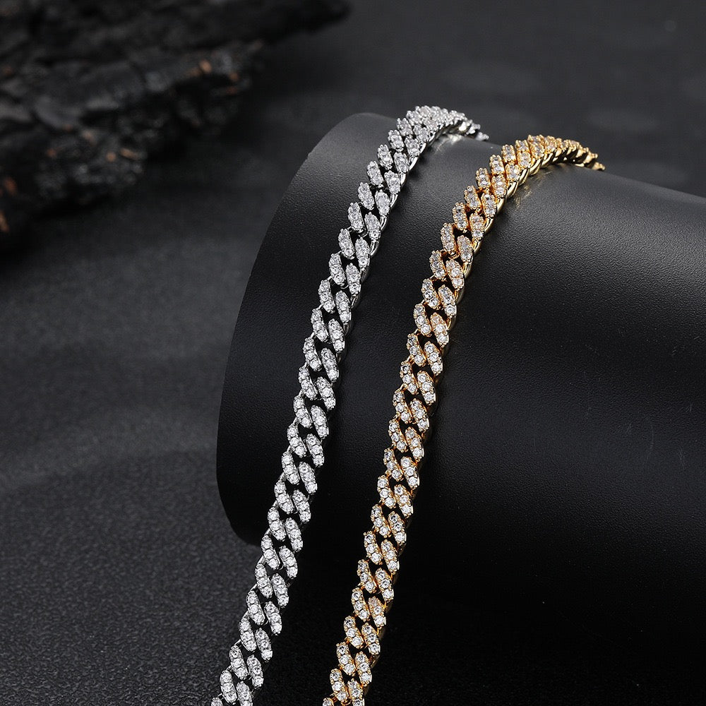 Collier ras du cou cubain glacé de 6 mm