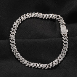 6mm Iced Out Cuban Chain bracelet product view 7