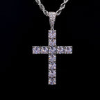 Iced Out Large Cross Pendant- Miles Jewellery