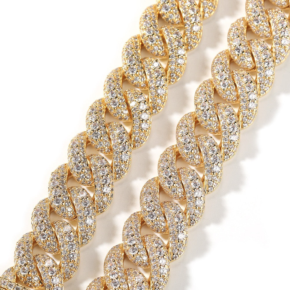 18mm Iced Box Clasp Cuban jewelry detail view 10
