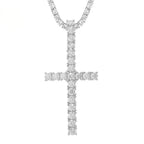 3mm Moissanite Cross Pendant