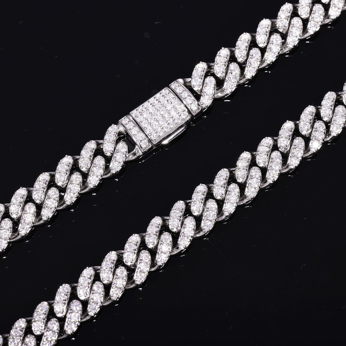8mm Moissanite Cuban Chain