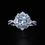 2 Carat Moissanite Engagement Ring- Miles Jewellery