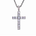 Iced Out Large Cross Pendant- Miles Jewellery