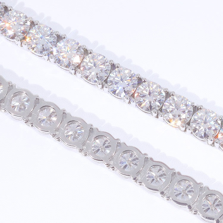 6.5mm VVS1 D Moissanite Tennis Chain – 925 Sterling Silver Necklace — product image 3