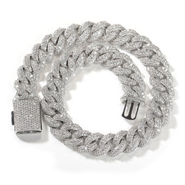 18mm Iced Box Clasp Cuban necklace product view 1