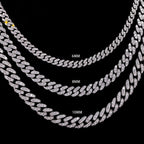 6mm VVS1 D Moissanite Iced Miami Cuban Chain Necklace- Miles Jewellery