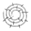 Iced Spike Tennis Chain- Miles Jewellery