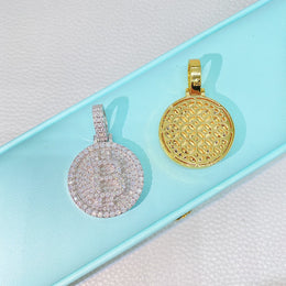 Moissanite Bitcoin Pendant 925 Sterling Silver — product image 11
