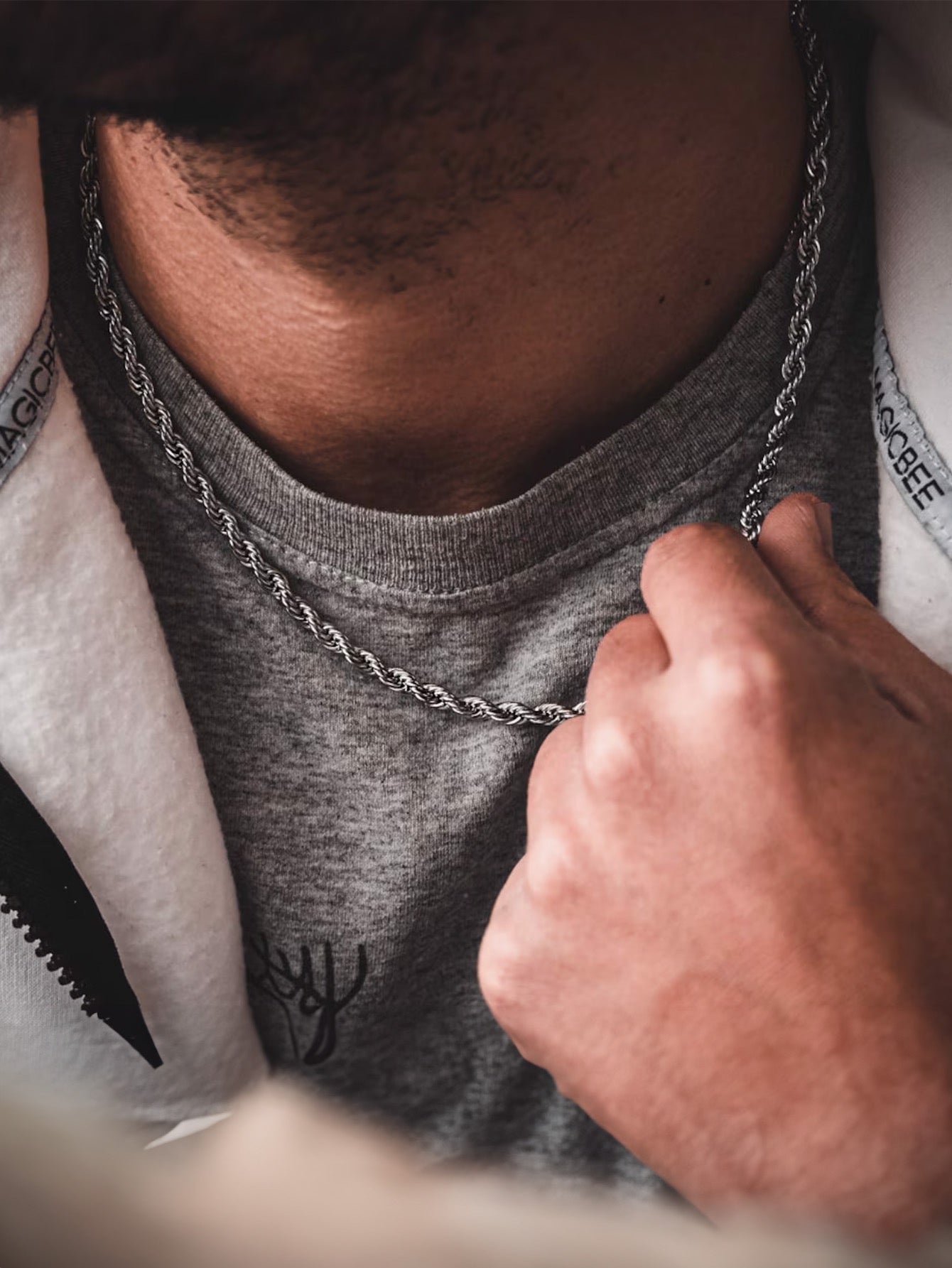 2-5mm Rope Chain Necklace
