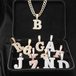 Iced Out Initial Number Pendant- Miles Jewellery