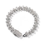 11.5mm Iced Out Cross Cuban Chain