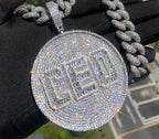 Iced Out CEO Round Pendant